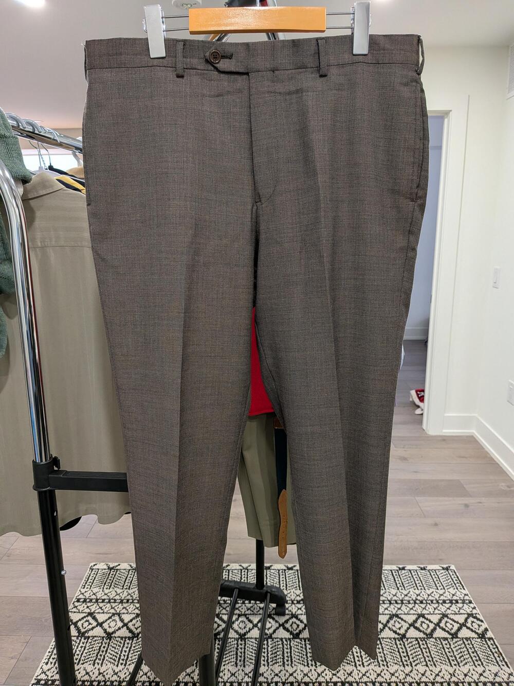 Vintage Brooks Brothers Wool Dress Pants – Brown, 100% Wool, Regent Fit 38x32